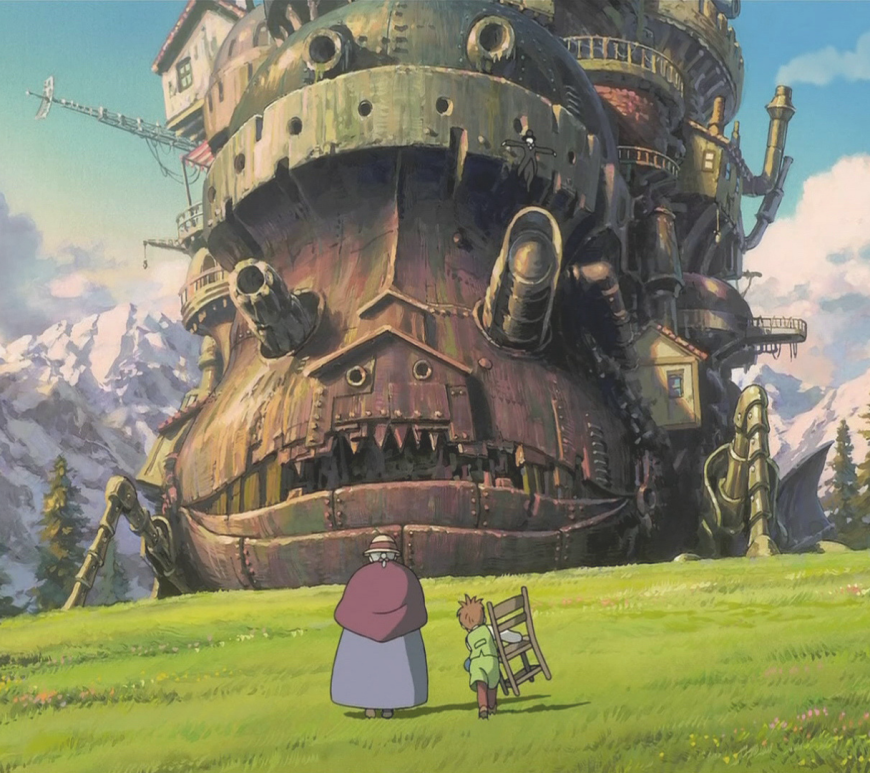 Official image from Hayao Miyazaki's animated film "Howl's Moving Castle"