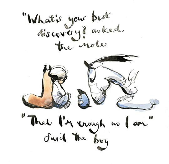 illustration from Charlie Mackesy's graphic novel, "The Boy, the Mole, the Fox and the Horse" 