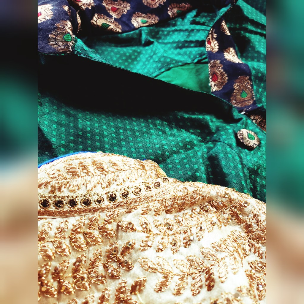 A photo of items to preview Julisa's upcoming Avatar The Last Airbender cosplay: Earth Kingdom