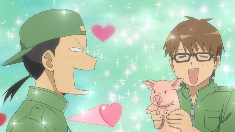 Silver Spoon is an anime series about Hachiken, who attends a school for agriculture. 