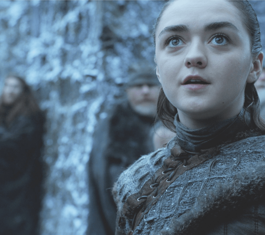 Game Of Thrones Arya surprised but happy