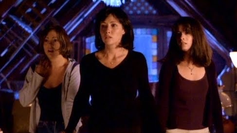 Alyssa Milano, Shannon Doherty, and Holly Marie Combs in season 1