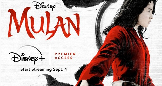 The official image for Disney Studios releasing its 2020 live-action "Mulan" film on its streaming service, Disney+.
