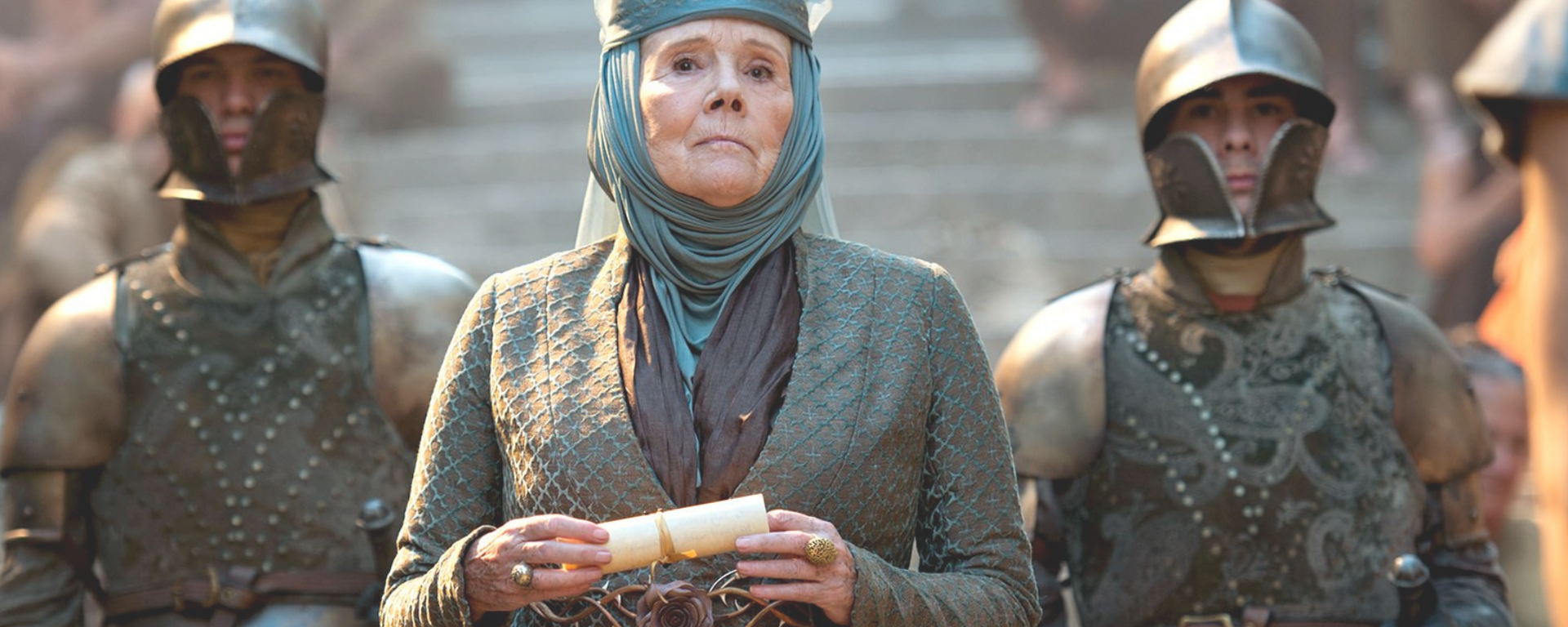 Dame Diana Rigg starred as Lady Olenna Tyrell, AKA the Queen of Thorns, in HBO's "Game of Thrones."