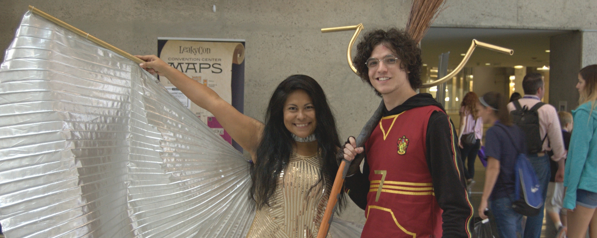 Harry Potter and the Golden Snitch cosplayers