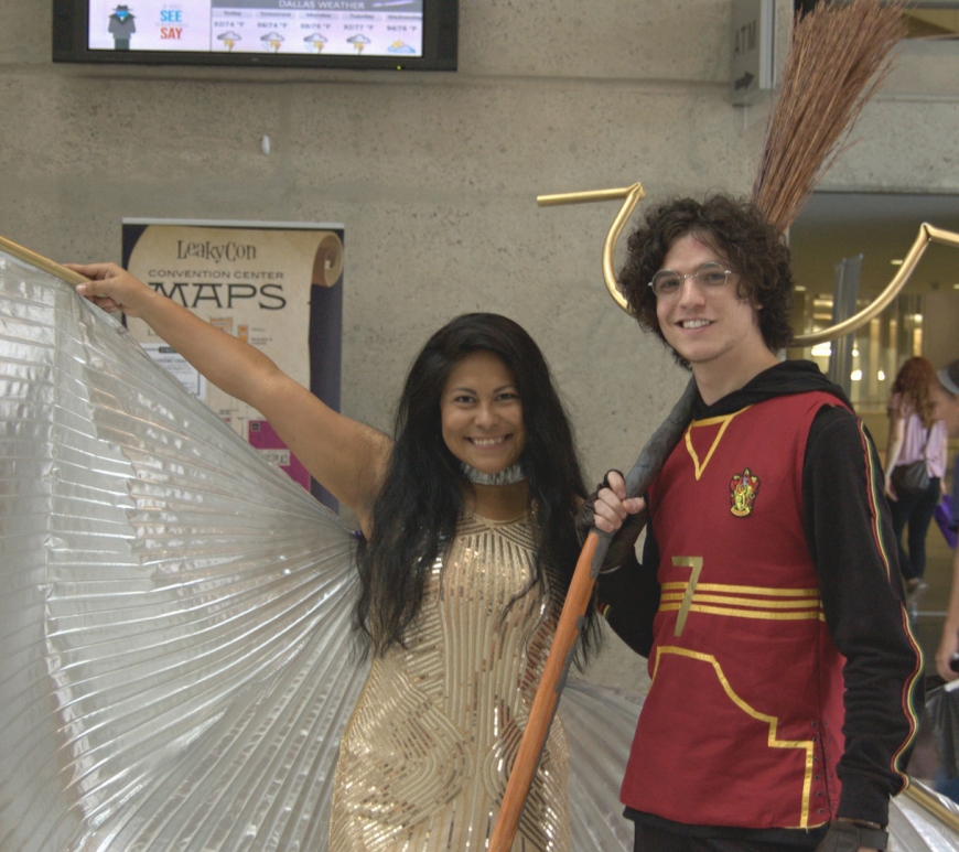 Harry Potter and the Golden Snitch cosplayers