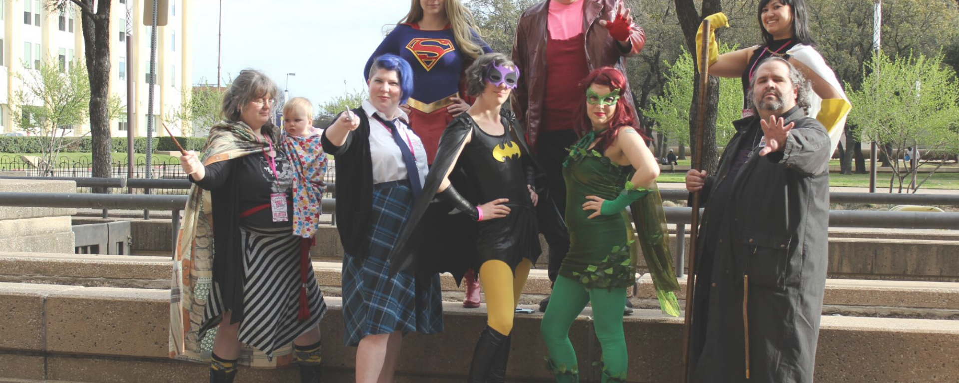 Group of cosplayers at Women of Wonder Con 2020