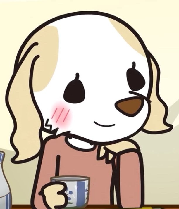 Unui is a dog type character who Haida is attracted to and gets involved with in "Aggretsuko" season 3.