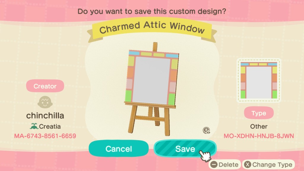 The Charmed Halliwell Manor attic window custom design can be downloaded from the Custom Designs Portal at Able Sisters shop.