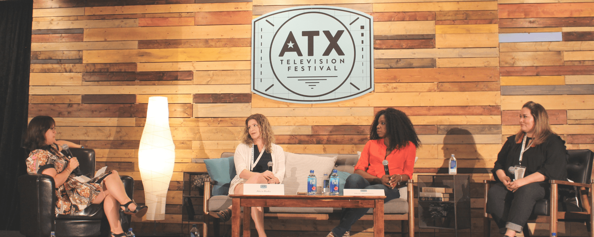 From left to right: Joy Blake, Alicia Rodis, Nicki Micheaux, and Tanya Saracho